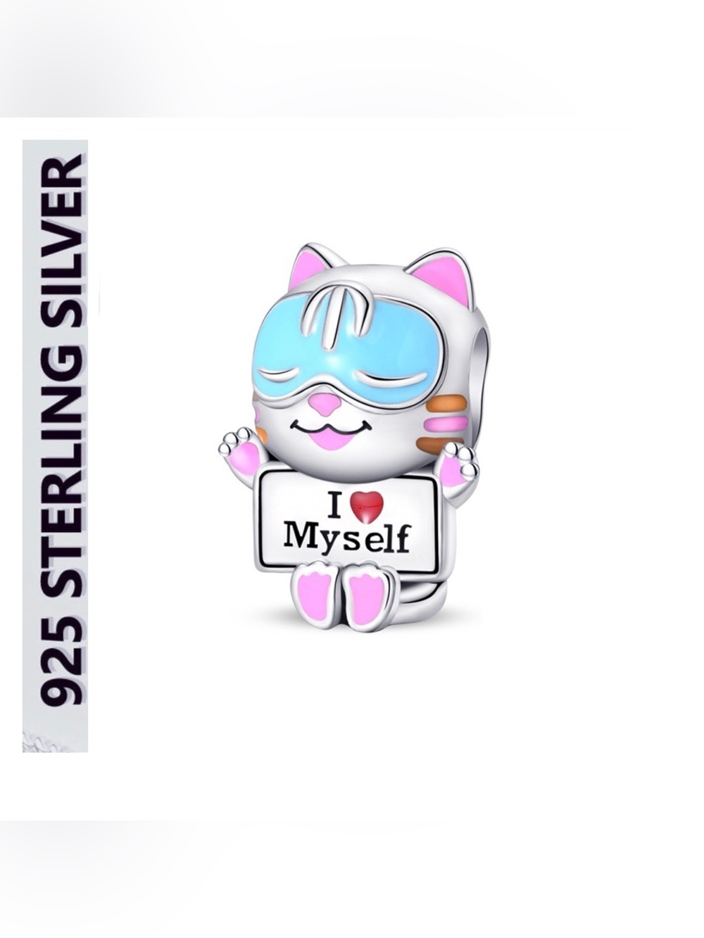 🌟🌟 S925 Sterling Silver Cat Charm
